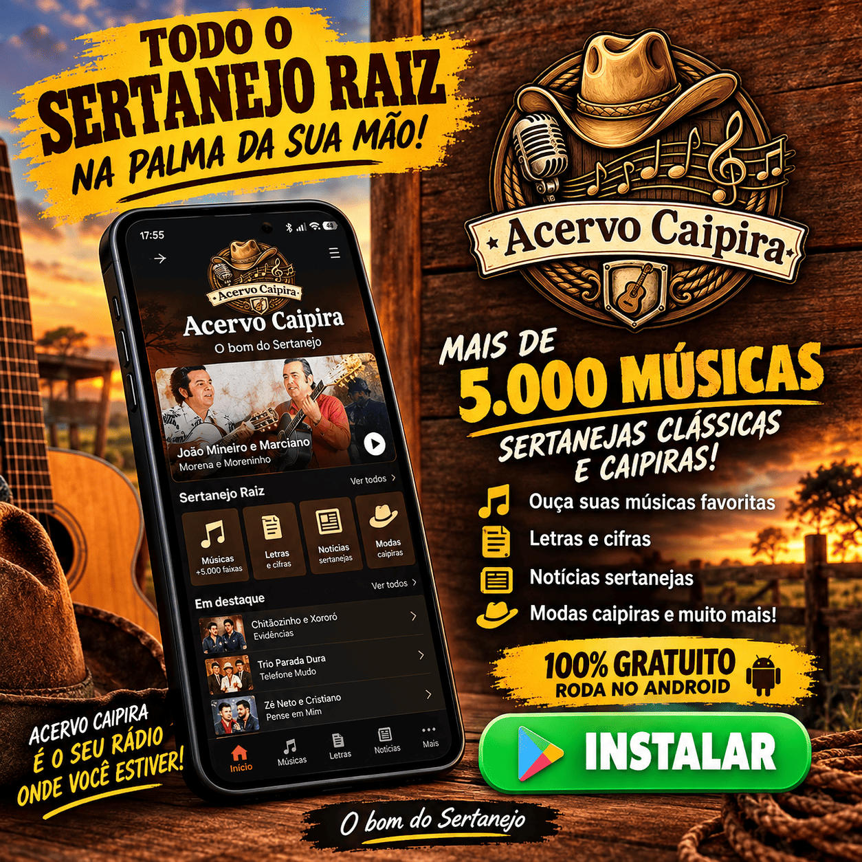 Baixe o aplicativo Acervo Caipira na Play Store